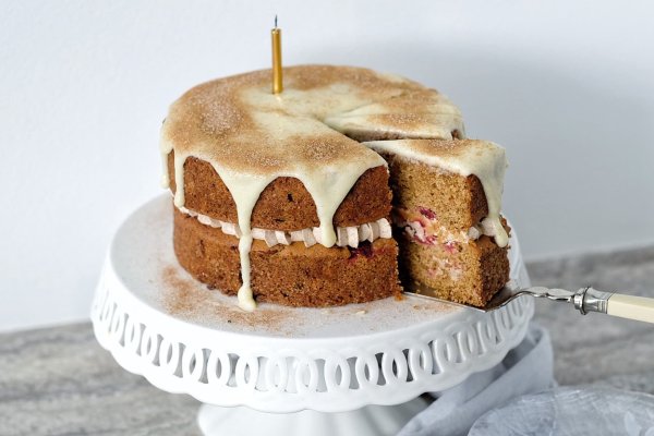 Brown Butter Frosted Cardamom Cake
