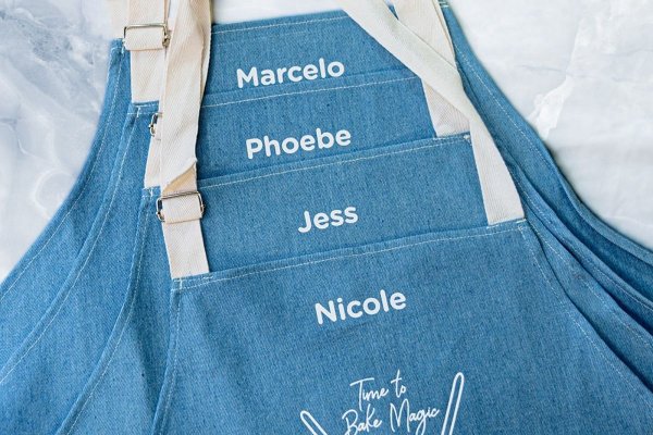 personalised baking aprons