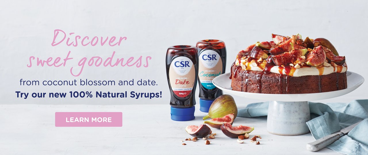 New CSR all natural syrups