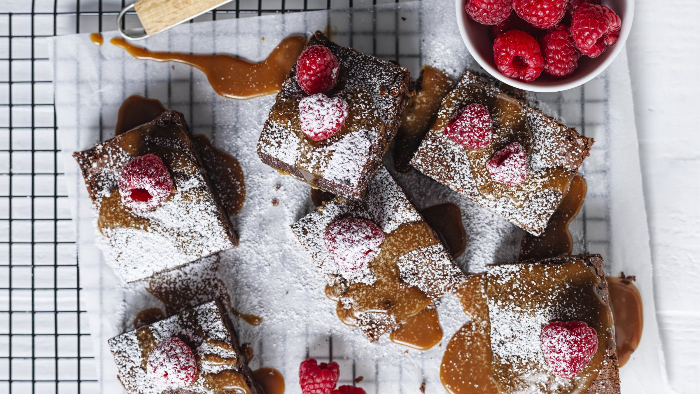 Chocolate Brownies with Caramel Sauce CSR Sugar