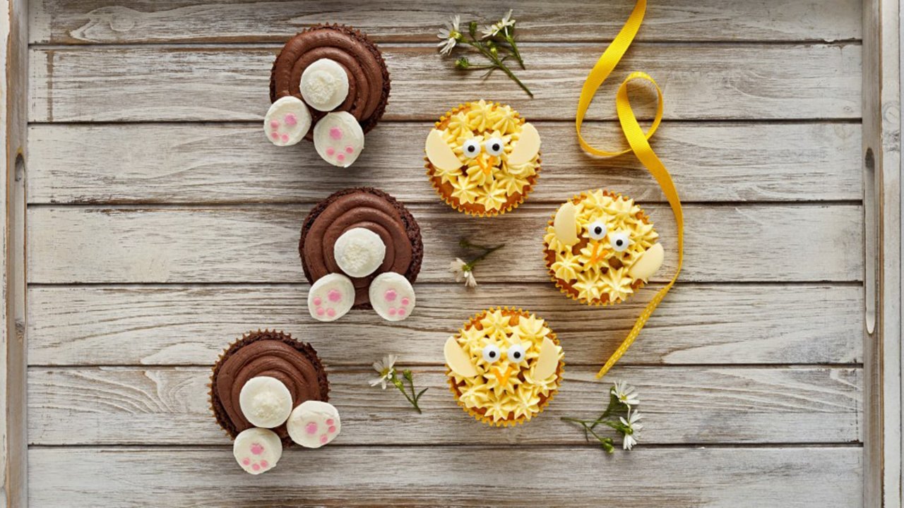 Chocolate Bunny Bottom Cupcakes