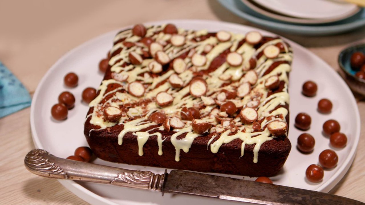 Malted Milk Chocolate Blondie