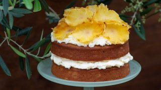 Pineapple Flower Passionfruit Cake